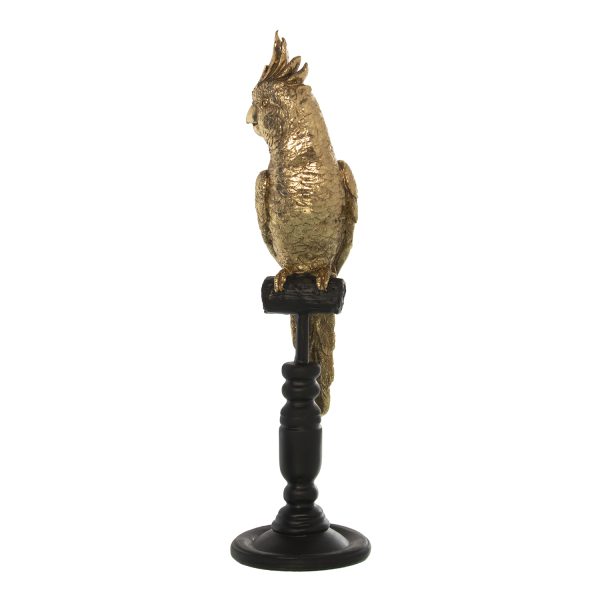 Figura Resina Loro Csoporte Dorado 8,5x8x28cm - 12€